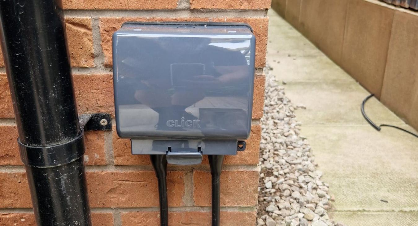 Outdoor power/socket installer in Northwich