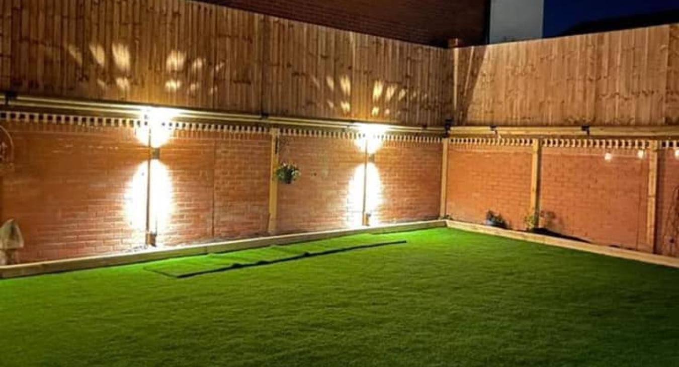 Garden lighting Installation by C Smith Electrical in Hartford