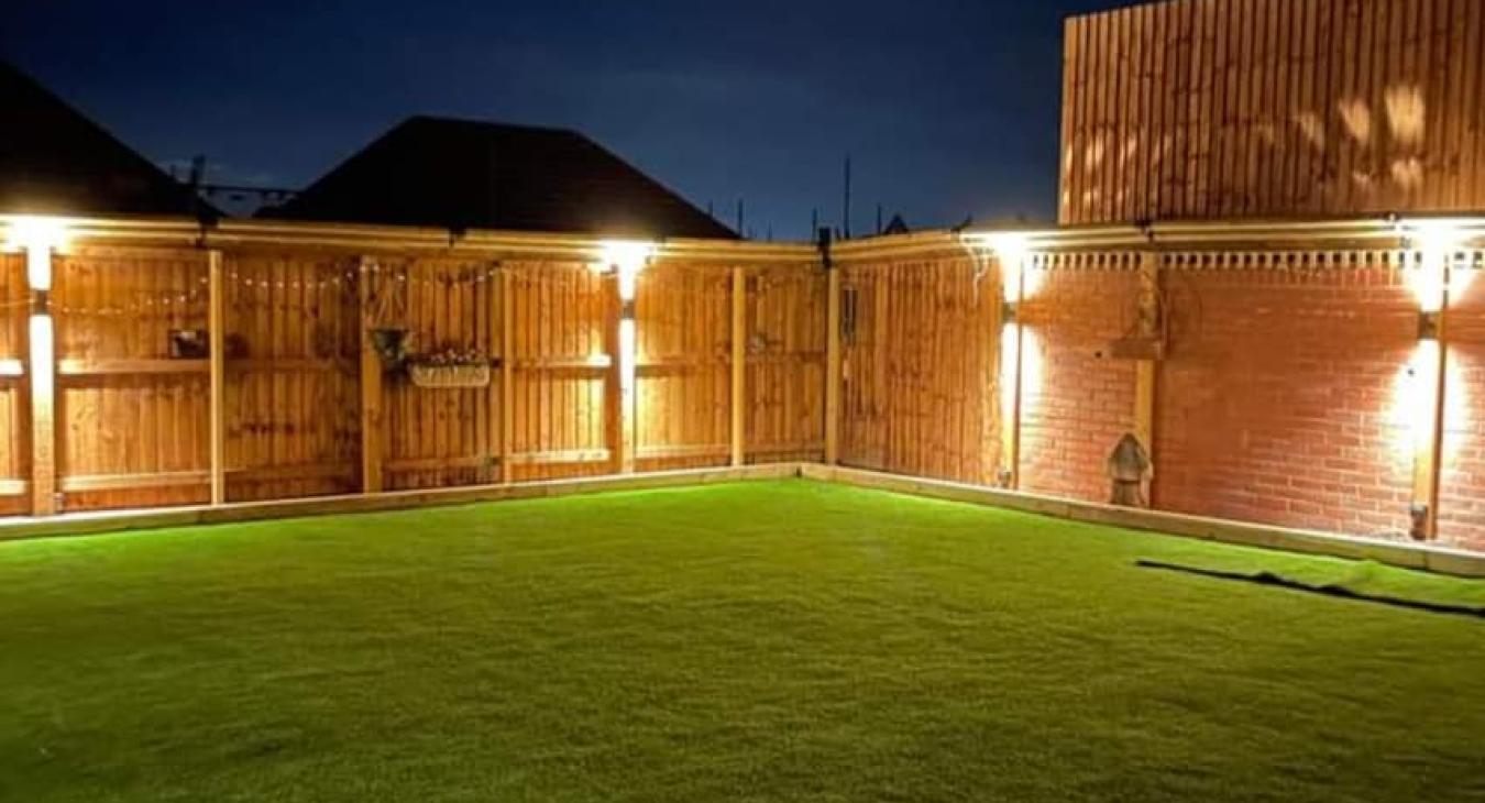 Garden lighting Installation by C Smith Electrical in Hartford