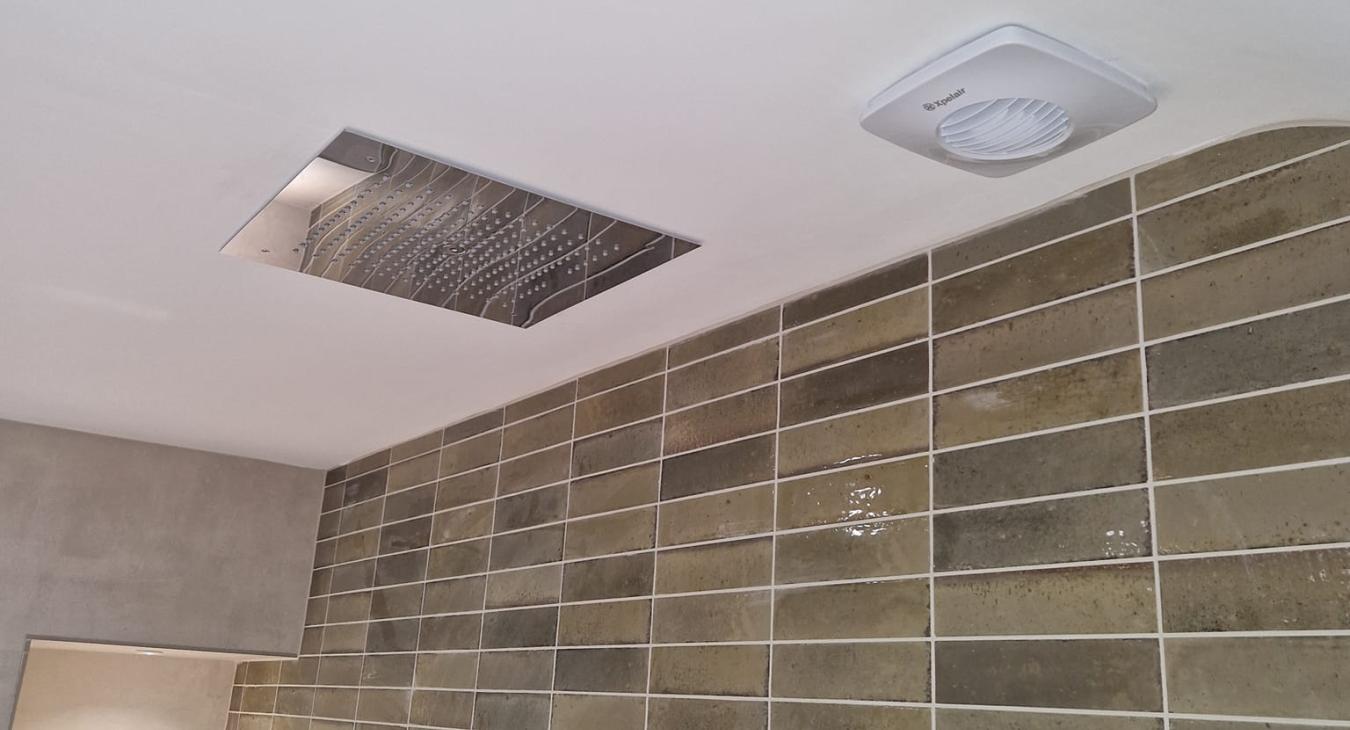 Bathroom fan and lighting installation in Utkinton by C Smith Electrical